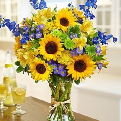 <div class="summary entry-summary">
<div class="woocommerce-product-details__short-description">

Send some sunshine with this bouquet full of fresh sunflowers, delphinium, alstroemeria, yarrow, monte casino and more!

</div>
</div>
