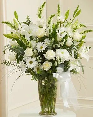 Grace & Goodwill Vase Arrangement - White