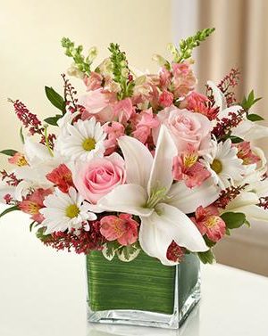 Healing Hope Bouquet - Pink & White
