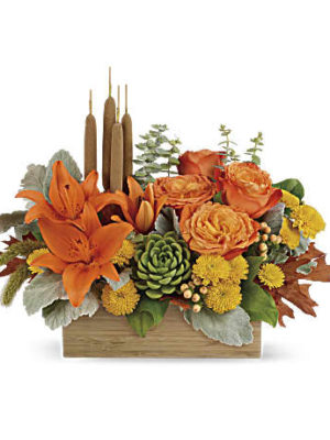 Teleflora's Fall Bamboo Garden