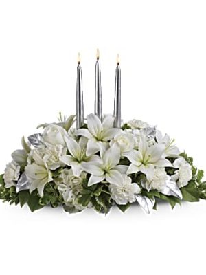Silver Elegance Centerpiece