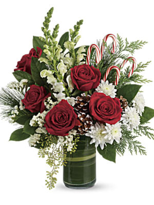 Teleflora's Festive Pines Bouquet