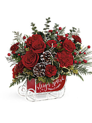 Teleflora's Vintage Sleigh Ride Bouquet