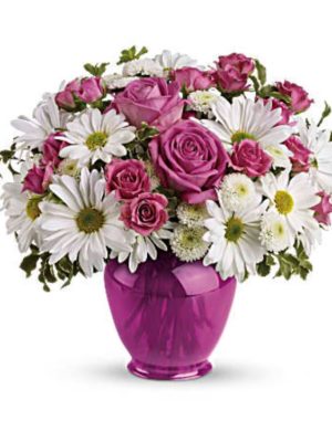Teleflora's Pink Daisy Delight